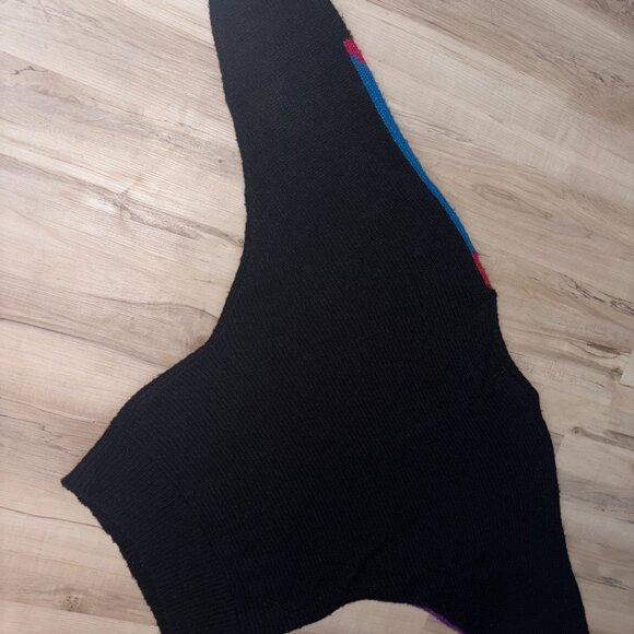 Vintage Barbra Sue Colourful Dolman Sleeve Knit Sweater L - Picture 3 of 5